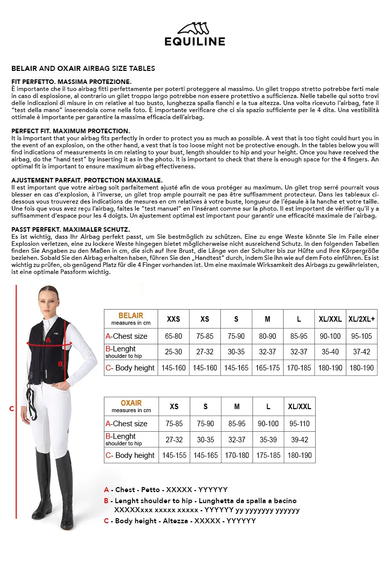 Equilline Airbagweste Eclair