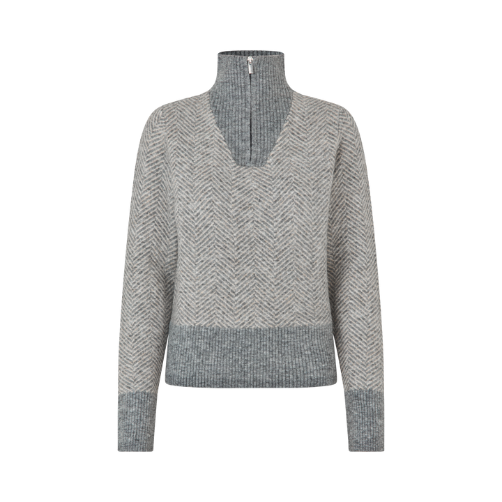 KLaudrey Ladies Half Zip Knit