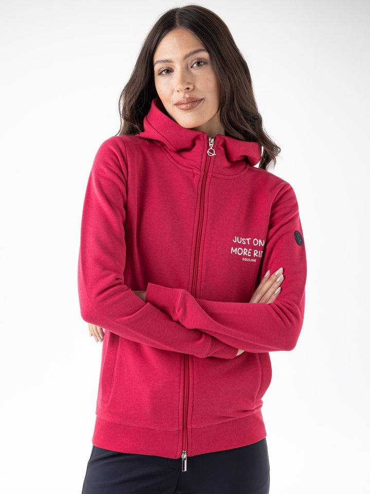 Equiline The Pink Edit Hoodie Debra Lettering