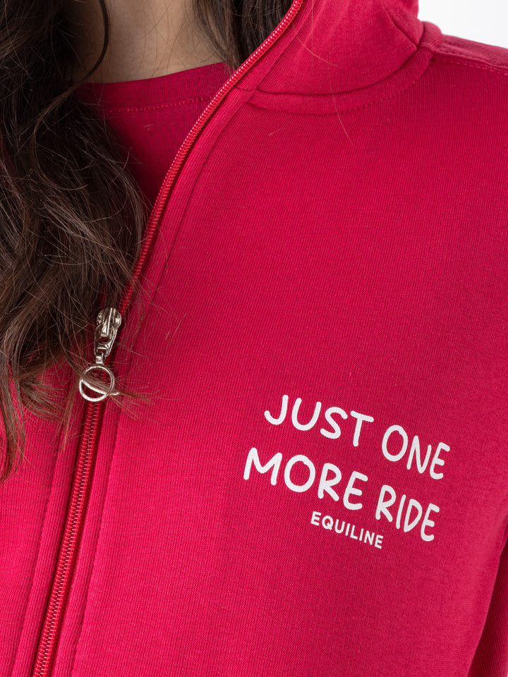 Equiline The Pink Edit Hoodie Debra Lettering