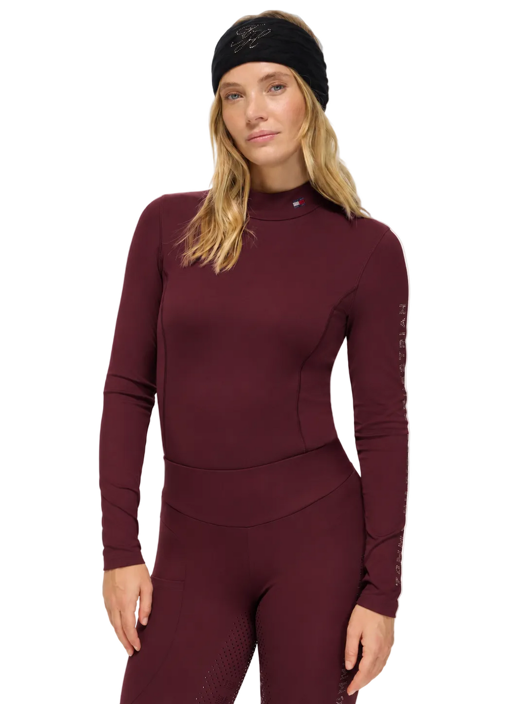 Hilfiger Equestrian Amelie Damen Strass High Neck Baselayer