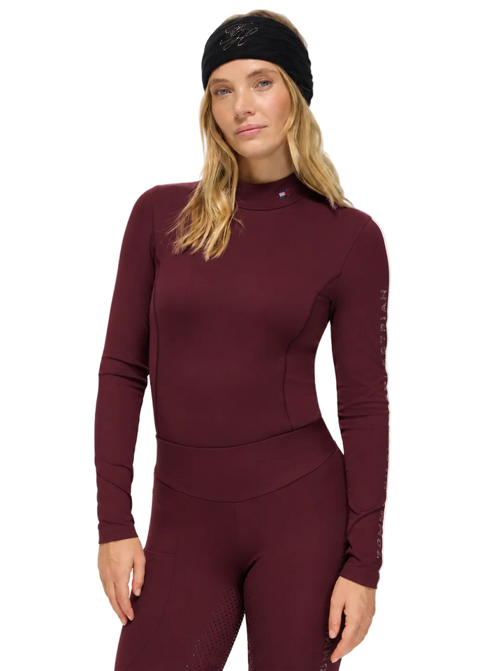 Hilfiger Equestrian Amelie Damen Strass High Neck Baselayer