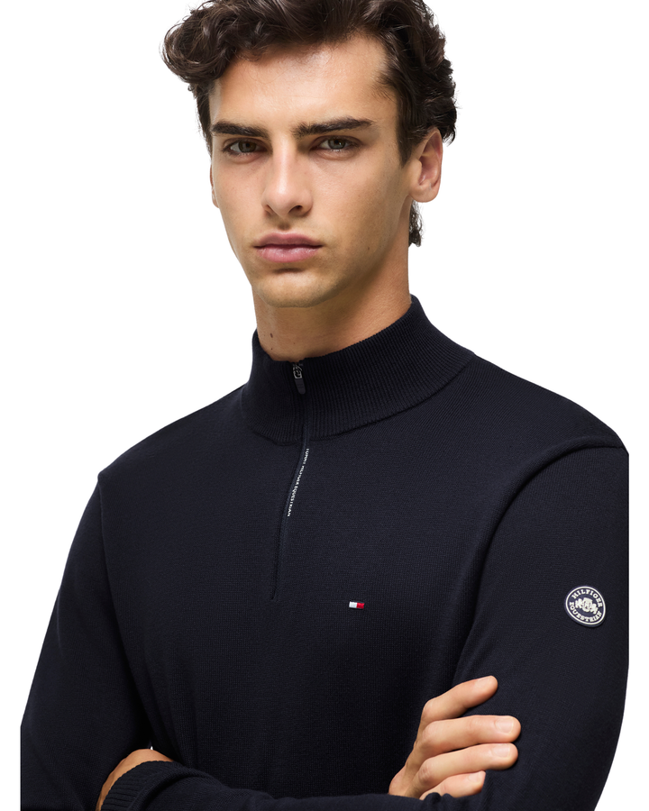 Hilfiger Equestrian Irvine Herren 1/4 Zip Sweater