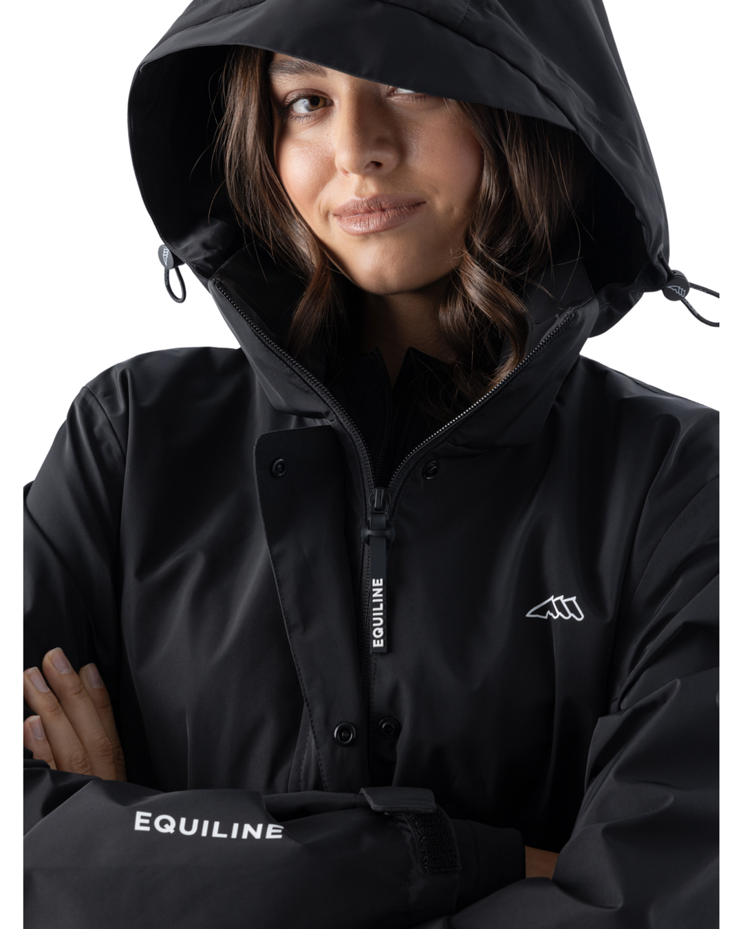 Equiline Eqextre lange wasserdichte Regenjacke