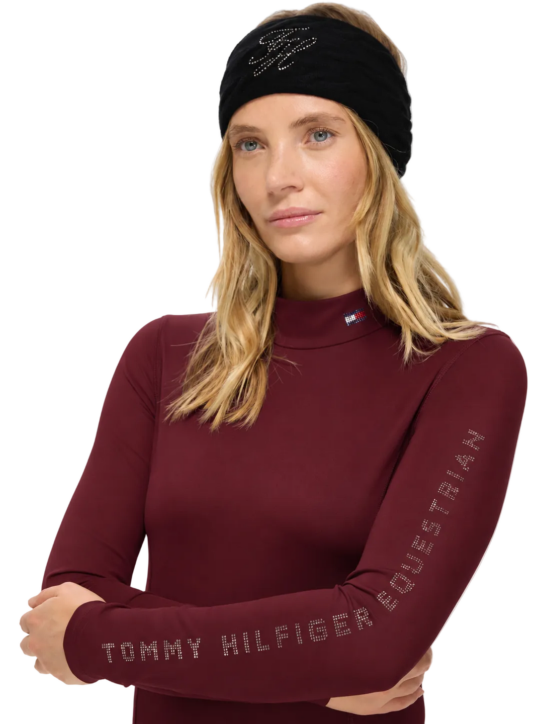 Hilfiger Equestrian Amelie Damen Strass High Neck Baselayer