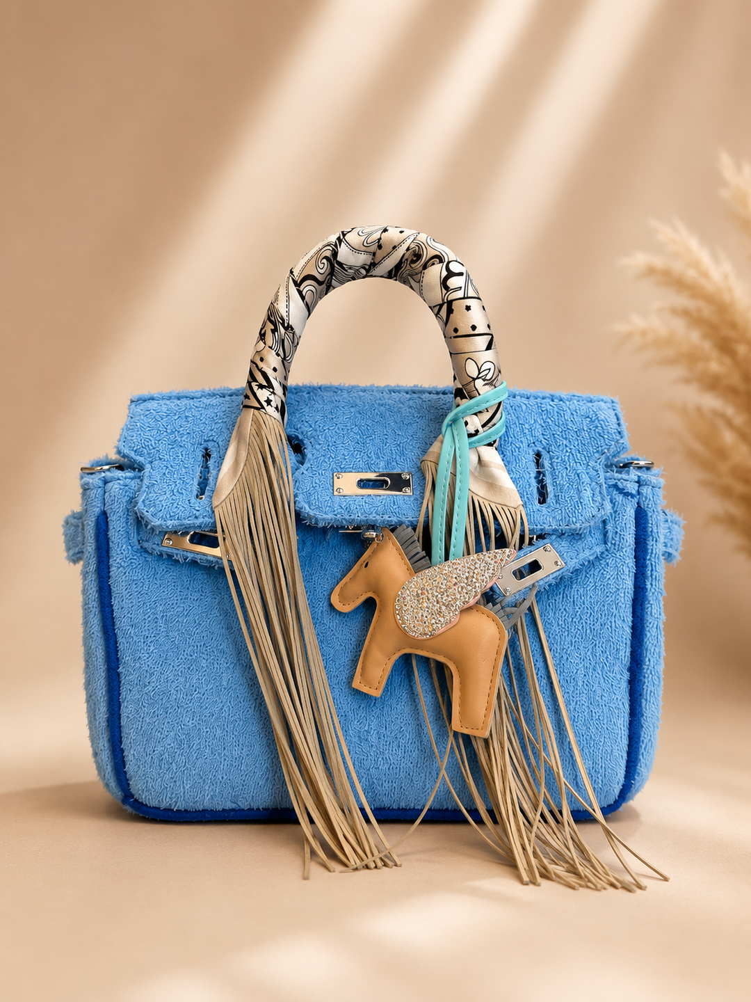 The Grand Prix Tote - Babyblau