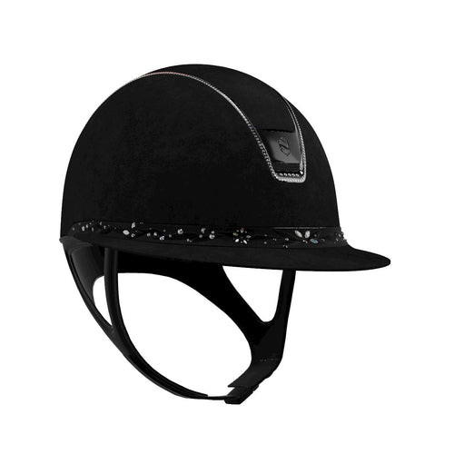 Samshield MissShield Premium Riding Helmet 2.0 + FB Flower Jewelry Swarovski & 300 Swarovski Trim
