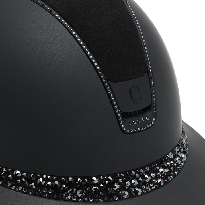 SQUARE_MISS-SHADOW-MATT-BLACK_TOP-ALCANTARA-BLACK_BAND-GLACIER-BLACK_TRIM-300-SWARO-MATT-BLACK_BLASON-MATT-BLACK_DETAIL